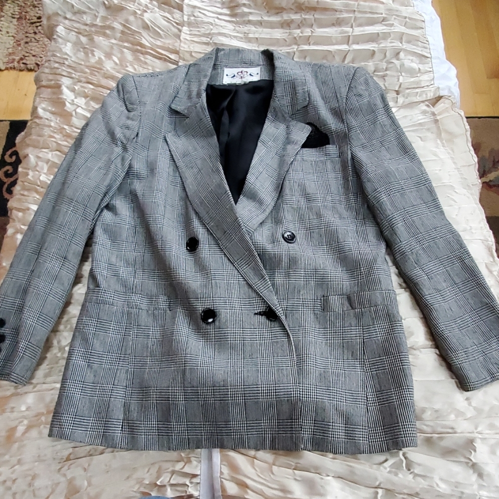 Club 5 4 Houndstooth Double breasted Jacket P2